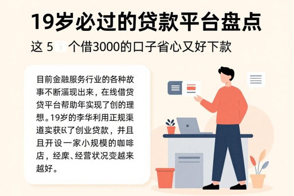 19岁必过的贷款平台盘点，这5个借3000的口子省心又好下款