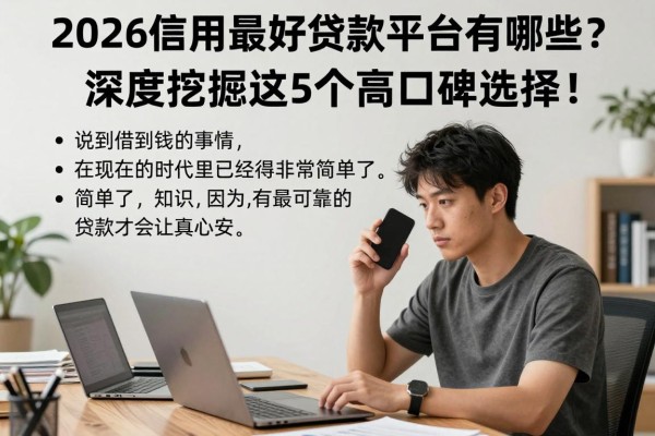 2026信用最好贷款平台有哪些？深度挖掘这5个高口碑选择！