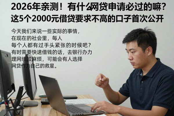 2026年亲测！有什么网贷申请必过的嘛？这5个2000元借款要求不高的口子首次公开