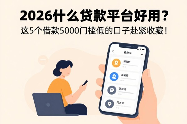 2026什么贷款平台好用?这5个借款5000门槛低的口子赶紧收藏!