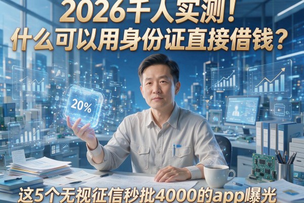 2026千人实测！什么可以用身份证直接借钱？这5个无视征信秒批4000的App曝光