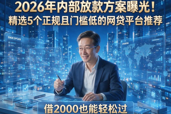 2026年内部放款方案曝光!精选5个正规且门槛低的网贷平台推荐,借2000也能轻松过