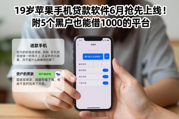 19岁苹果手机贷款软件6月抢先上线!附5个黑户也能借1000的平台