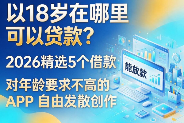 18岁在哪里可以贷款？2026精选5个借款能放款、对年龄要求不高的APP