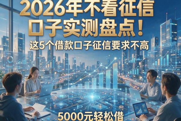 2026年不看征信口子实测盘点！这5个借款口子征信要求不高，5000元轻松借
