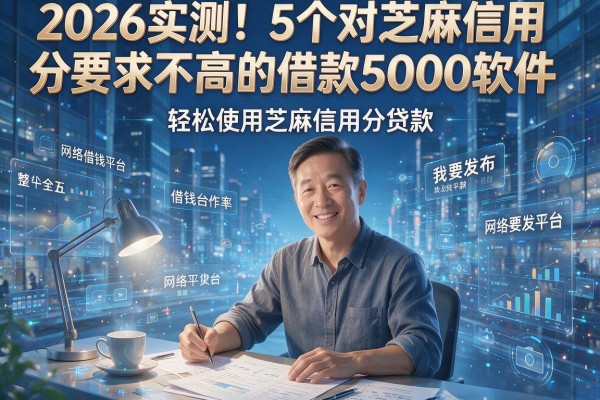 2026实测！5个对芝麻信用分要求不高的借款5000软件，轻松使用芝麻信用分贷款