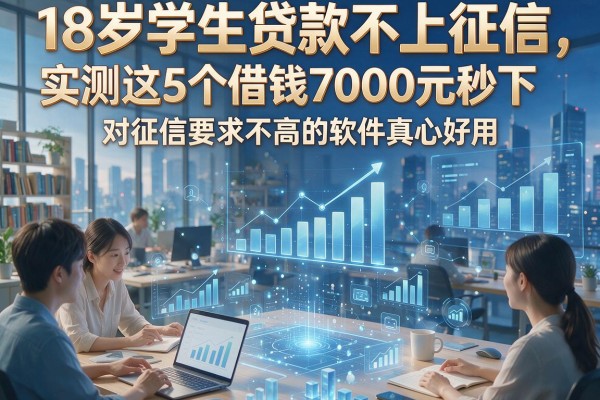 18岁学生贷款不上征信，实测这5个借钱7000元秒下、对征信要求不高的软件真心好用