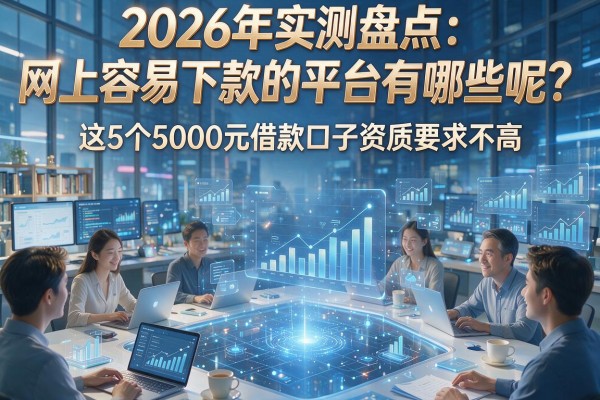 2026年实测盘点:网上容易下款的平台有哪些呢?这5个5000元借款口子资质要求不高!