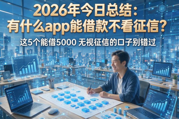 2026年今日总结:有什么app能借款不看征信?这5个能借5000无视征信的口子别错过