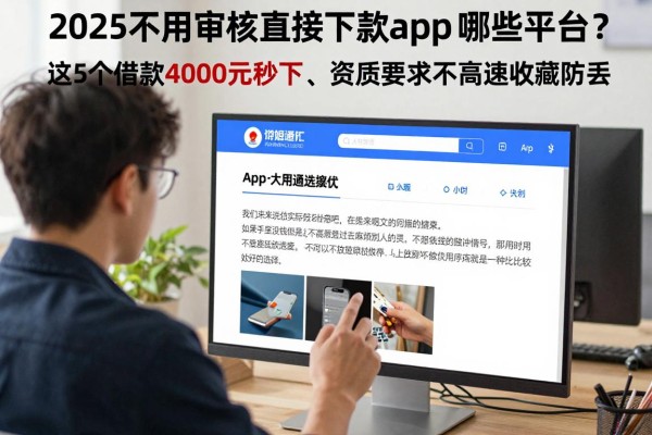 2025不用审核直接下款的app有哪些平台?这5个借款4000元秒下、资质要求不高速收藏防丢