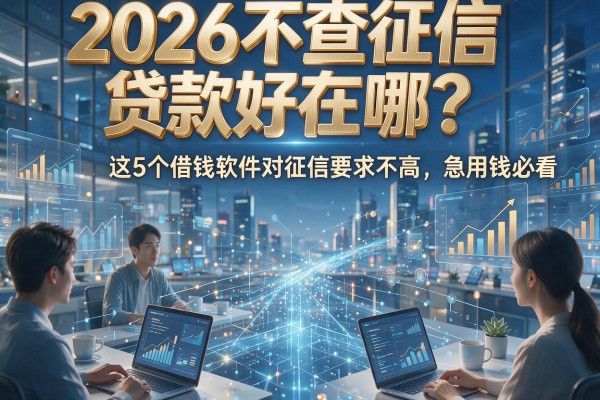 2026不查征信贷款好在哪?这5个借钱软件对征信要求不高,急用钱必看