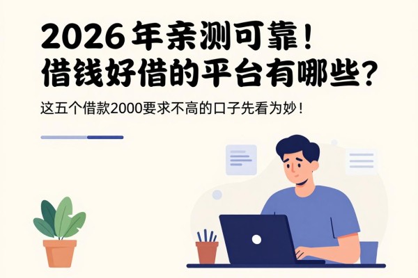 2026年亲测可靠！借钱好借的平台有哪些？这五个借款2000要求不高的口子先看为妙！