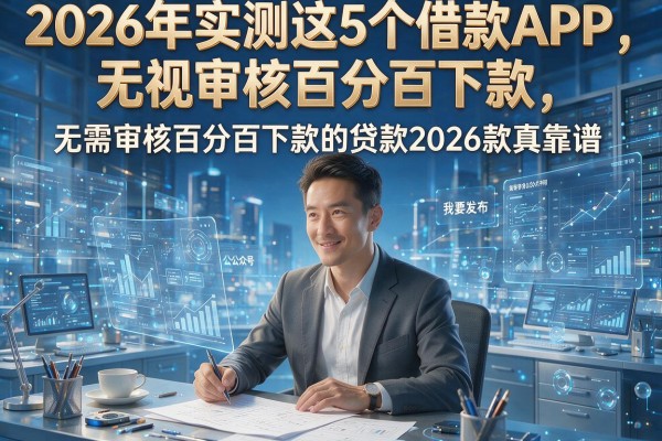 2026年实测这5个借款APP,无视审核百分百下款,无需审核百分百下款的贷款2026款真靠谱