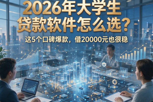 2026年大学生贷款软件怎么选？这5个口碑爆款，借20000元也很稳！