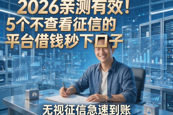 2026亲测有效!5个不查看征信的平台借钱秒下口子,无视征信急速到账