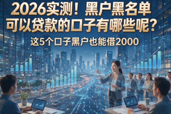 2026实测！黑户黑名单可以贷款的口子有哪些呢？这5个口子黑户也能借2000