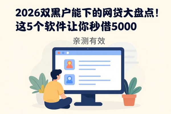 2026双黑户能下的网贷大盘点！这5个软件让你秒借5000，亲测有效