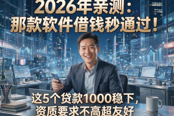 2026年亲测：那款软件借钱秒通过！这5个贷款1000稳下，资质要求不高超友好