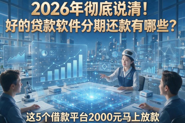 2026年彻底说清！好的贷款软件分期还款有哪些？这5个借款平台2000元马上放款