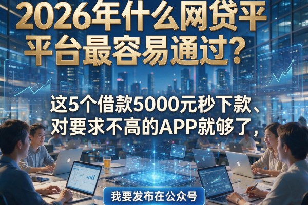 2026年什么网贷平台最容易通过?这5个借款5000元秒下款、对要求不高的APP就够了