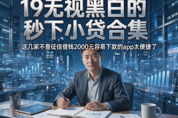 19无视黑白的秒下小贷合集，这几家不查征信借钱2000元容易下款的app太便捷了