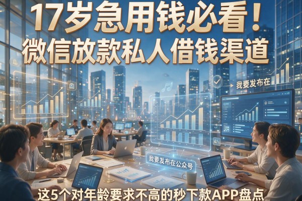 17岁急用钱必看！微信放款私人借钱渠道，这5个对年龄要求不高的秒下款APP盘点
