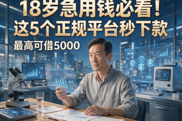 18岁急用钱必看！这5个正规平台秒下款，最高可借5000