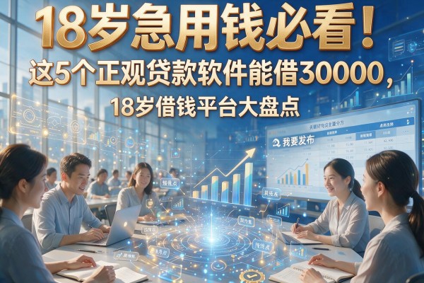 18岁急用钱必看！这5个正规贷款软件能借30000，18岁借钱平台大盘点