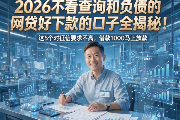 2026不看查询和负债的网贷好下款的口子全揭秘!这5个对征信要求不高、借款1000马上放款