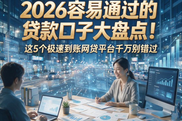 2026容易通过的贷款口子大盘点！这5个极速到账网贷平台千万别错过