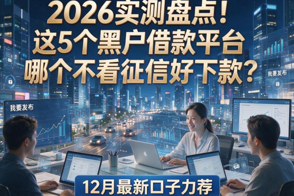 2026实测盘点!这5个黑户借款平台哪个不看征信好下款?12月最新口子力荐