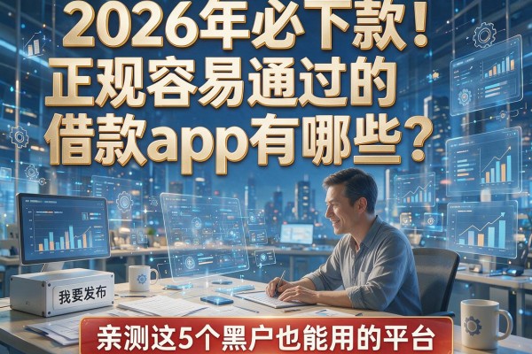 2026年必下款!正规容易通过的借款app有哪些?亲测这5个黑户也能用的平台