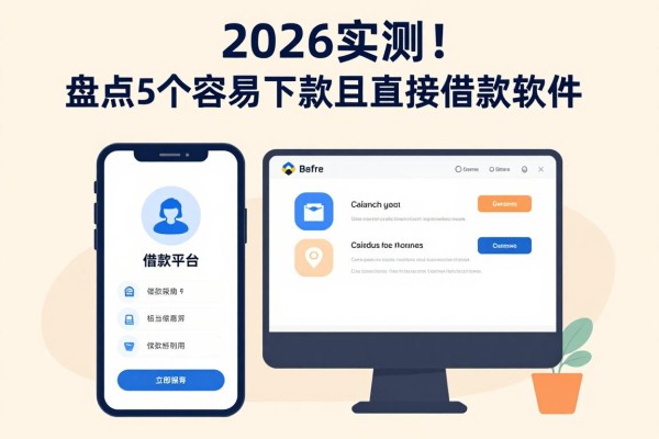 2026实测！盘点5个容易下款且直接放款的借款平台软件