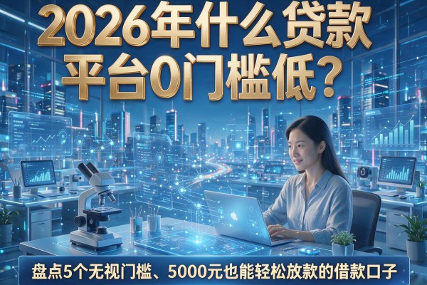 2026年什么贷款平台0门槛低？盘点5个无视门槛、5000元也能轻松放款的借款口子