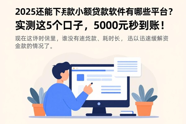 2025还能下款的小额贷款软件有哪些平台?实测这5个口子,5000元秒到账!