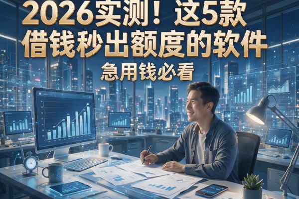 2026实测！这5款借钱秒出额度的软件，急用钱必看