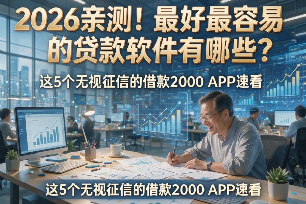 2026亲测！最好最容易的贷款软件有哪些？这5个无视征信的借款2000 APP速看