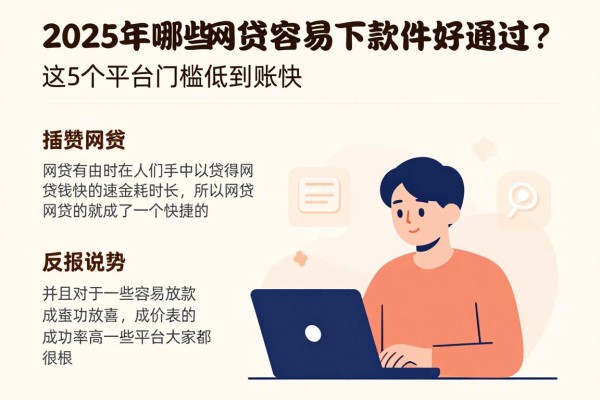 2025年哪些网贷容易下款的软件好通过？这5个平台门槛低到账快