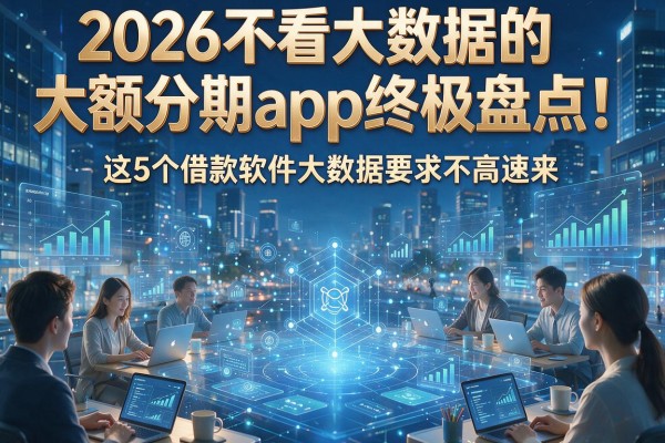 2026不看大数据的大额分期app终极盘点！这5个借款软件大数据要求不高速来
