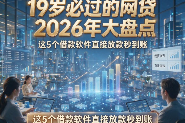 19岁必过的网贷2026年大盘点，这5个借款软件直接放款秒到账