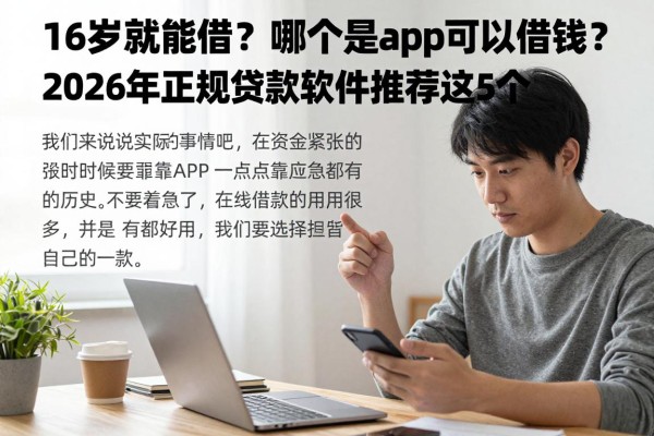 16岁就能借?哪个是app可以借钱?2026年正规贷款软件推荐这5个