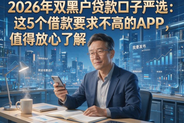 2026年双黑户贷款口子严选:这5个借款要求不高的APP,值得放心了解