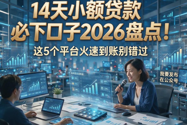 14天小额贷款必下口子2026盘点!这5个平台火速到账别错过