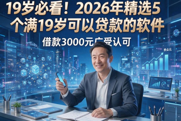19岁必看！2026年精选5个满19岁可以贷款的软件，借款3000元广受认可