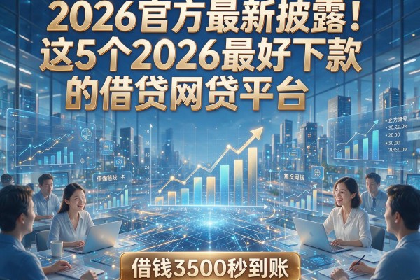 2026官方最新披露！这5个2026最好下款的借贷网贷平台，借钱3500秒到账！