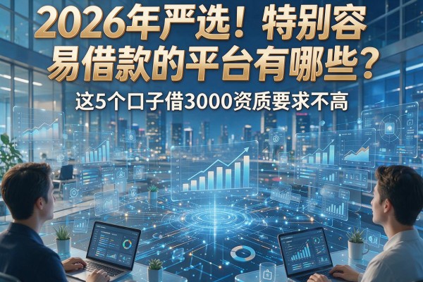 2026年严选!特别容易借款的平台有哪些?这5个口子借3000资质要求不高