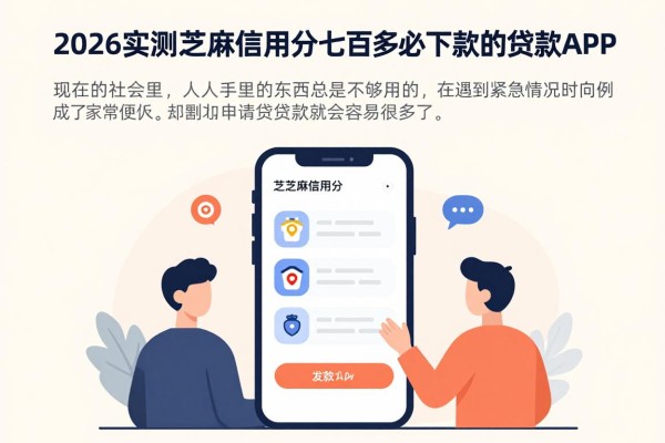 2026实测芝麻信用分七百多必下款的贷款APP，这5个借款1000元秒到账！