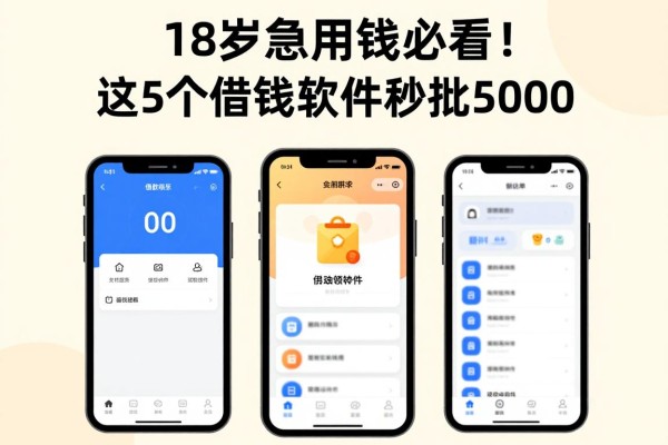 18岁急用钱必看!这5个借钱软件秒批5000,2026内部渠道整理
