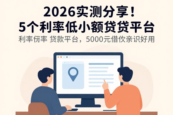 2026实测分享！这5个利率低的小额贷款平台，5000元借款亲测好用