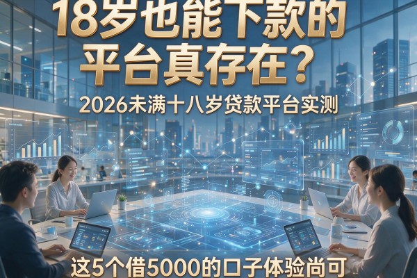 18岁也能下款的平台真存在?2026未满十八岁贷款平台实测,这5个借5000的口子体验尚可